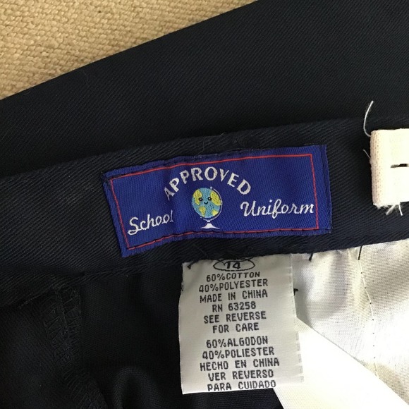 School Uniforms Boys lot of 2 Navy Blue double knee Sz. 14 NWT - Picture 5 of 5